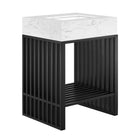 Modway Gridiron 24" Bathroom Vanity - White/Black-Modern Bathroom Vanity