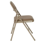 Flash Furniture HERCULES Series Double Braced Beige Vinyl Folding Chair-Beige Vinyl Upholstery