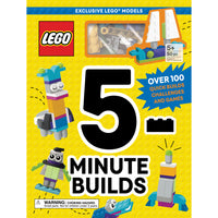 Sourcebooks LEGO Books - 5-Minute Builds-A book to inspire young LEGO fans – Discover over 100 builds, games, puzzles and challenges in this 96-page book for kids