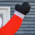 HOMCOM 8' Lit Inflatable Santa Claus Waving Christmas Decoration-Primary Colour: Red 