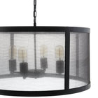 Modway Frost Chandelier - Black-Adjustable Steel Chain