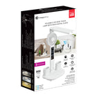 Xtricity Foldable LED Desk Touch Lamp with Fan and Digital Clock - White-Touch activation for easy operation