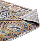 Modway Florita Distressed Southwestern Aztec Area Rug - 8 ft W x 10 ft L - Multicolored-8