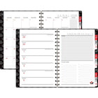 Hockey Canada 2026-2027 Weekly/Monthly planner - 8 1/2" H x 6" W - Black-12 tabbed monthly pages in 4 rotating colours