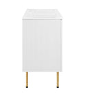Modway Chaucer 48" Double Sink Bathroom Vanity - White-Wood Grain Laminate