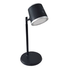 Dainolite Tram Modern Desk Lamp - Matte Black-Lamp head removable for Flashlight, Night Light, Cabinet or Spot Light modes