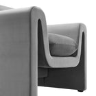 Modway Waverly Performance Velvet Armchair - Grey-8