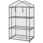 Outsunny 3 Tier Mini Greenhouse with Plastic Cover and Steel Frame - Transparent- Mini greenhouse is suitable for limited spaces
 