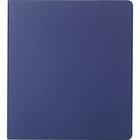 Staples Standard Binder with Label Holder and D-Rings - 1" - Blue-Pages lie flat with back-mounted rings