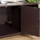 PawHut Hidden Cat Litter Box Enclosure - Brown-Material: MDF 