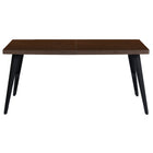 Homy Casa 63"W Modern Writing Desk - Brown-Spacious 63" workspace ideal for multitasking and meetings