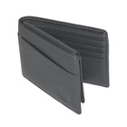 Club Rochelier Men's Slim Fold Wallet with Removable ID - Charcoal Grey-2 Slot pockets