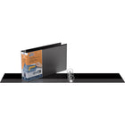 QuickFit Heavy Duty Legal Landscape Spreadsheet Binder - Round Ring - 2" - Black - 4 Pack-2"