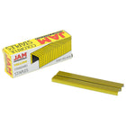 JAM Paper Standard Size Colourful Staples - Bright Yellow - 5000 Pack-Quantity: 5,000 count per box | Packaged in rows for efficient loading and reliable performance.