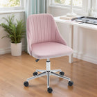 Vinsetto Vanity Office Chair with Swivel Wheels - Pink-Assembly required
