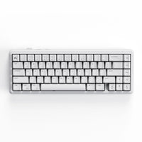 Cybeart Akula 65 Compact Tri-Mode Wireless RGB Gaming Keyboard - White-A Tri Mode connectivity (Bluetooth 5.1 / 2.4Ghz Wireless, USB) enabled 65 % layout with 67 essential keys for a minimal yet functional design ideal for compact setups. Premium ABS bezel frame for strength, stability, lightweight durability and sleek aesthetics