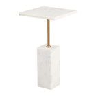Zuo Naht Side Table - White-Colour: White