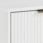 Manhattan Comfort Granville Modern Chest and Double Dresser Set - White-Featuring 25mm of Board Thickness Made of High Quality Solid Wood and Solid Wood Ribbed Drawer Front.