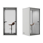 Uncaged Ergonomics Soundproof Work & Meeting Pod - White-Plug-and-Play Setup: Assembles quickly, plugs into a standard outlet