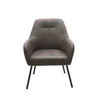 Brassex Arlo Accent Chair - Vintage Brown-Premium fabric cover