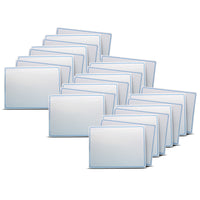Flipside Products Two-Sided Dry Erase Learning Mat - 9" x 12" - Letters & Numbers - Pack of 48-Features bold blue dotted numbers on one side and striking dotted letters on the other for a visually engaging learning tool