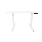 Uncaged Ergonomics 60" Rise Up Electric Height Adjustable Sit Stand Desk - White-High quality MDF with premium finish