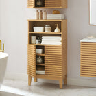 Modway Render Bathroom Cabinet Set - Oak-Tapered Legs