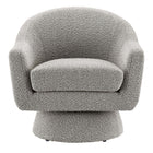 Modway Astral Boucle Fabric Swivel Chair - Taupe-7