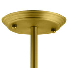 Modway Cherish Brass Metal Pendant Light - Brass-UL Listed and Approved