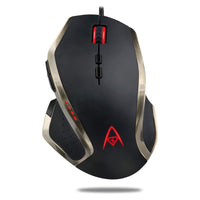 Adesso iMouse X3 Ergonomic RGB Gaming Mouse - Wired - USB - Black-Ergonomic RGB wired USB gaming mouse