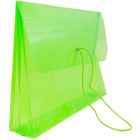 JAM Paper Plastic Envelopes with 2.63 Expansion, Elastic Closure, Letter Booklet, 9.75 x 13, Lime Green, 12 Pack (218E25lig)-12 per pack