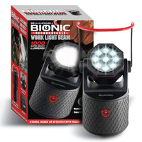 Bell + Howell Bionic Work Light 360 Pro Multidirectional - 1000 Lumens-Portable Work Light: The Bionic LED work light is lightweight and portable while producing super bright light with a 50,000+ Hour Lifespan making it perfect for camping, fishing, hiking, or work on the go