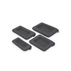Bugatti 4 Set Compression Packing Cubes - Grey-breathable mesh center for easy organization