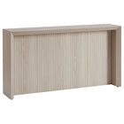 Hudson&Canal Piedmont 56"W Console Table - Alder White-A modern contemporary design for your entryway, living room, den, and more