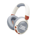 JBL Junior 470NC Wireless Over-Ear Noise Cancelling Kids Headphones - White-JBL Safe Sound <85dB