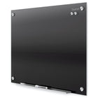 Quartet Infinity Magnetic Glass Dry-Erase Board - Balck - 24" W x 18" L-Magnetic quality allows secure hanging of papers from glass surface