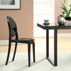 Modway Casper Dining Chairs - Black - 2 Pack-Stackable