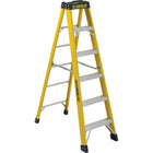 Featherlite 6900 Series 6' Industrial Heavy-Duty Fiberglass Stepladder-Nominal Height: 6'