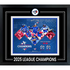 Toronto Blue Jays with Pin 2025 American League Champions Collage - Framed Print - 17" x 15"-Premium 8x10 framed