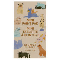 General Supply Goods + Co Goods + Co Mini Paint Pad Set - Animals-Includes 20 illustrated animal-themed design pages.