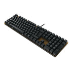 Cherry KC 200 MX Mechanical Keyboard - Black and Bronze-White LED indicators built into the status keys (CAPS LOCK, SCROLL, NUM)