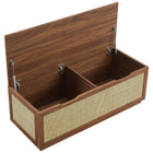 Modway Soma 47" Rattan Storage Bench - Walnut-8