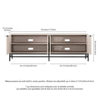 Hudson&Canal Campello TV Stand for TV's up to 78" - Alder White-Product Dimensions: 15.5" L x 70" W x 24" H