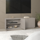 Hudson&Canal Halifax Rectangular Fluted TV Stand for TV's up to 75" - Alder White-Product Dimensions: 70" L x 16.5" W x 24" H