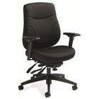 Staples Newdale Medium Back Multi-Tilter Office Chair - Fusion Carbon Fabric - Black-Medium back multi-tilter chair