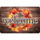 Ashley Productions The Original Fun Mat Welcome Mat - 15.5" x 23.5" - Fall Wreath Welcome-Measurement & Design: The Fall Wreath Welcome Mat measures 15.5" x 23.5".