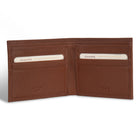 Champs Onyx Leather Bi-Fold Wallet - Brown-Double Bill compartment