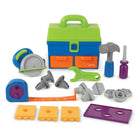 Learning Resources New Sprouts Deluxe Tool Set - Set of 18-Packed with Surprises! Discover this preschool learning toy's fun actions and activities—there's a circular saw with a fun sound effect, a working tape measure, and more!