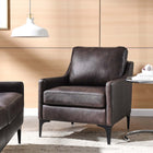 Modway Corland Leather Armchair - Brown-Leather Upholstery