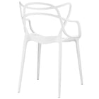 Modway Entangled Dining Set - White - 4 Pack-Non-marking foot caps